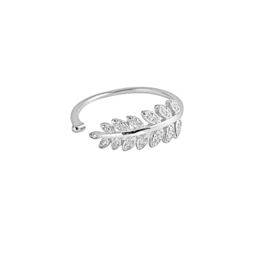 SJFYB Verstellbarer Ring Weiße Gänseblümchenblume Vintage Elegant Einfache Offene Ring -Frauenpartygeschenk-der Größe veränderbar-3 von SJFYB
