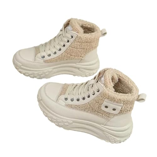 SJFYB Winterschneeschuhe für Damen SJFYB3ctrmyqd8b5-Beige-38 von SJFYB