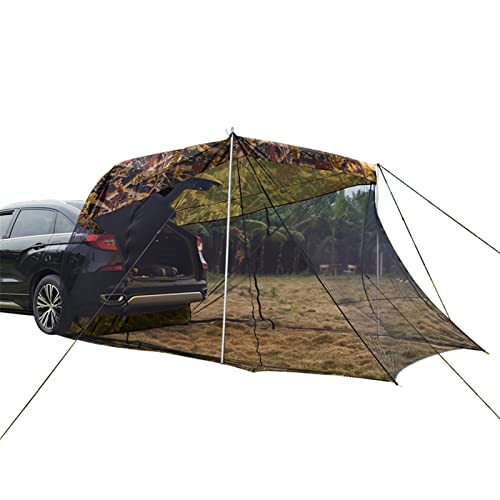 SJHDHDA Auto-Heckzeltverlängerung, Sonnenschutz, Markise, Überdachung, Campingzelt für Off-Road-Outdoor-Abenteuer (Camouflage) Learned extensively von SJHDHDA