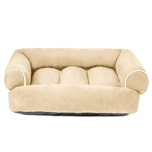 SJHDHDA Haustier-Sofa-Matte aus Hirschleder, Fleece-Baumwolle, weich, warm, Schlafbett für Hunde, Decke, Kissen, Zwinger für kleine und mittelgroße Hunde, Heimtierbedarf Learned extensively von SJHDHDA