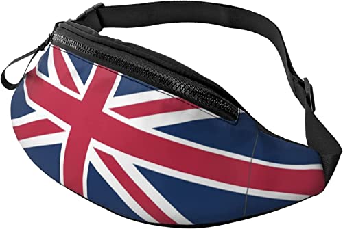 Unisex England Klassische Flagge Druck Gürteltasche Verstellbarer Riemen Hüfttasche Crossbody Tasche für Reisen Wandern Sport, Siehe Abbildung, Einheitsgröße von SJOAOAA