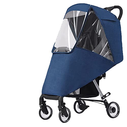 SJTJSPX Regenschutz Kinderwagen Regenverdeck Universal Regenhaube Buggy Sportwagen rain Cover Windschutz Faltbare Wasserdicht Regencover mit Fenster und Doppel Reißverschluss Regenschutz von SJTJSPX