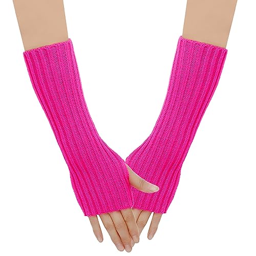 SJTJSPX Armstulpen Damen Mädchen Handschuhe Lange Handstulpen Fingerlose Winterhandschuhe Halbfinger Strickhandschuhe Einfarbig Armwärmer Stretch Pulswärmer Armlinge für Büro Tippen Computer SJTJSPX Armstulpen Damen Mädchen Handschuhe Lange Handstulpen Fingerlose Winterhandschuhe Halbfinger Strickhandschuhe Einfarbig Armwärmer Stretch Pulswärmer Armlinge für Büro Tippen Computer von SJTJSPX