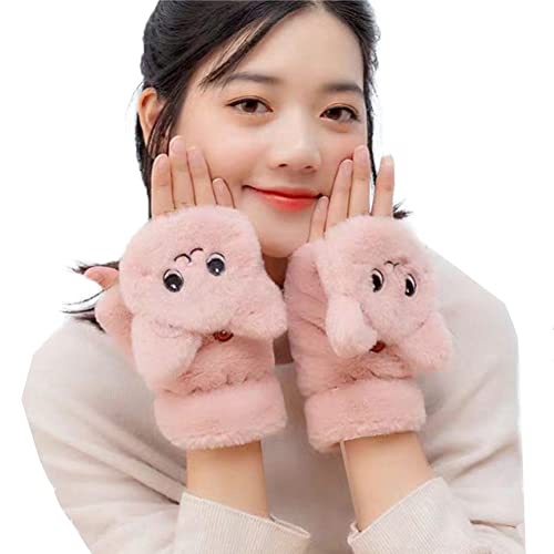SJTJSPX Halbfinger Handschuhe Damen Plüsch Handschuhe Studentin Erwachsene Teenager Cartoon Katze Fäustlinge Winter Warme Fingerlose Flip Top Halbfingerhandschuhe Für Ski Radfahren Laufen SJTJSPX Halbfinger Handschuhe Damen Plüsch Handschuhe Studentin Erwachsene Teenager Cartoon Katze Fäustlinge Winter Warme Fingerlose Flip Top Halbfingerhandschuhe Für Ski Radfahren Laufen von SJTJSPX