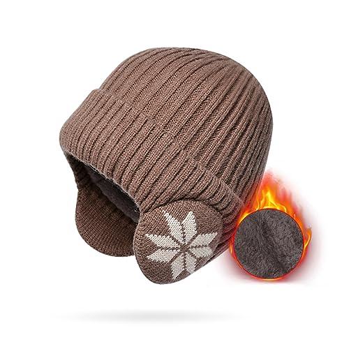 SJTJSPX Wintermütze Herren Damen Strickmütze Warm Ohrenschützer Verdickt Wollmütze Outdoor Winddicht Beanie Hut Sport Radfahren Ohrenwärmer Winter Thermo Mütze für Laufen Skifahren Snowboarden SJTJSPX Wintermütze Herren Damen Strickmütze Warm Ohrenschützer Verdickt Wollmütze Outdoor Winddicht Beanie Hut Sport Radfahren Ohrenwärmer Winter Thermo Mütze für Laufen Skifahren Snowboarden von SJTJSPX