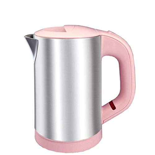 SJZWCHQ Tragbarer Wasserkocher, Kleiner Mini-Wasserkocher mit geringem Stromverbrauch, 500 W, mehrere Farben (Farbe: Schwarz), Pink von SJZWCHQ