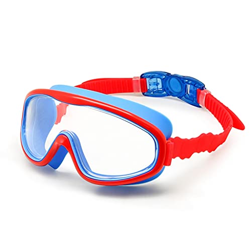 SJZZJSBX Kinder-Schwimmbrille, 3–8 Jahre, Weitsicht, Anti-Beschlag, Schnorcheln, Tauchen, Ohrstöpsel, Outdoor-Sport (Farbe: D) (A) von SJZZJSBX