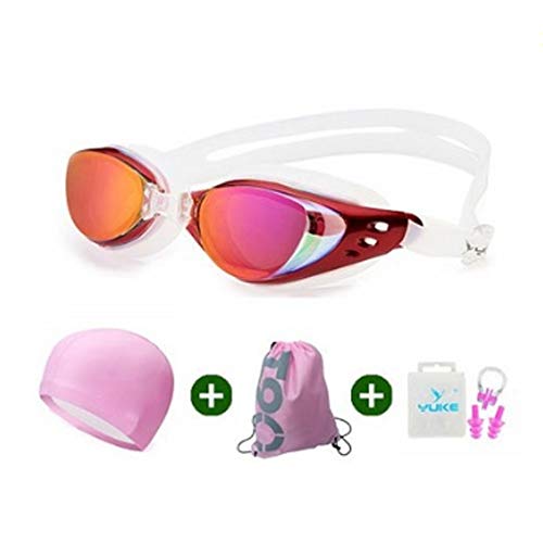 SJZZJSBX Schwimmbrille, verstellbare Schwimmbrille, Anti-Beschlag, UV-Schutz, Schwimmbrille für Unisex, Erwachsene, Männer, Frauen, Jugendliche, Kinder (Farbe: B) (B) (B) von SJZZJSBX