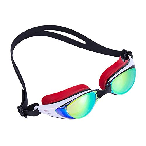 SJZZJSBX Schwimmbrille für Erwachsene mit Ohrstöpseln, integriert, wasserdicht, beschlagfrei, HD-Beschichtung, Schwimmbrille (Farbe: B) (C) (B) von SJZZJSBX