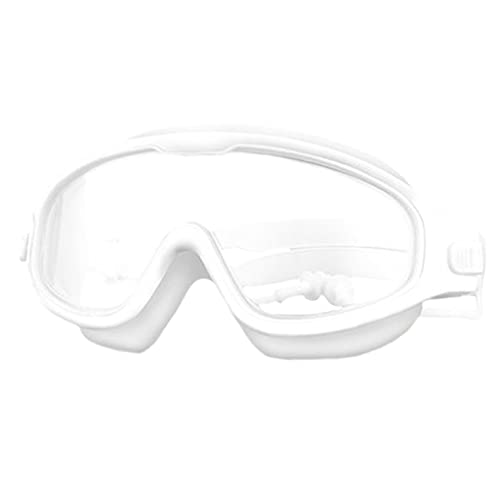 SJZZJSBX Schwimmbrille für Kinder, Anti-Beschlag, UV-Schutz, klare Weitsicht, Schwimmbrille mit Ohrstöpsel für (Farbe: A) (D) von SJZZJSBX