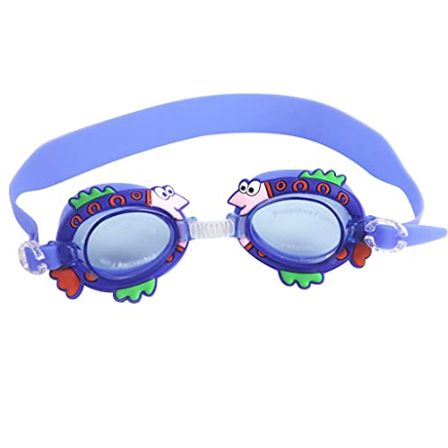 SJZZJSBX Schwimmbrille für Kinder, wasserdichtes Silikon-Set, Tauchbrille, Anti-Beschlag, UV-Schutz, Sonnenbrille (Farbe: A) (A) von SJZZJSBX