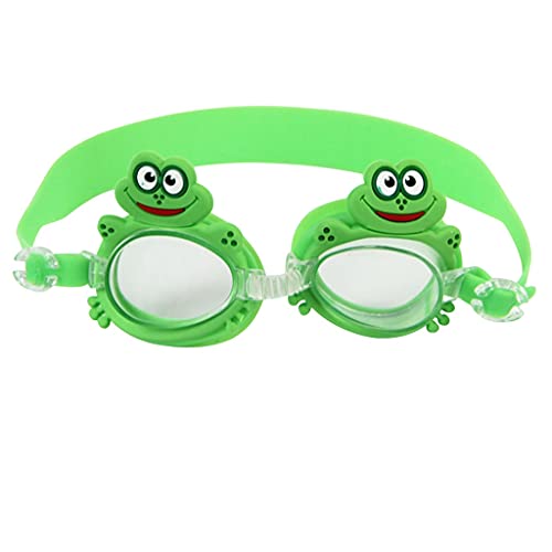 SJZZJSBX Schwimmbrille für Kinder, wasserdichtes Silikon-Set, Tauchbrille, Anti-Beschlag, UV-Schutz, Sonnenbrille (Farbe: A) (A) von SJZZJSBX