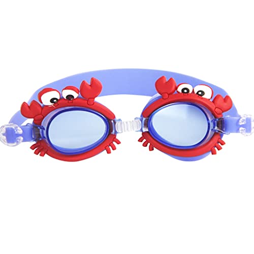 SJZZJSBX Schwimmbrille für Kinder, wasserdichtes Silikon-Set, Tauchbrille, Anti-Beschlag, UV-Schutz, Sonnenbrille (Farbe: A) (A) von SJZZJSBX