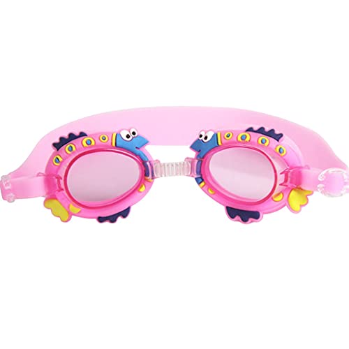 SJZZJSBX Schwimmbrille für Kinder, wasserdichtes Silikon-Set, Tauchbrille, Anti-Beschlag, UV-Schutz, Sonnenbrille (Farbe: A) (A) von SJZZJSBX