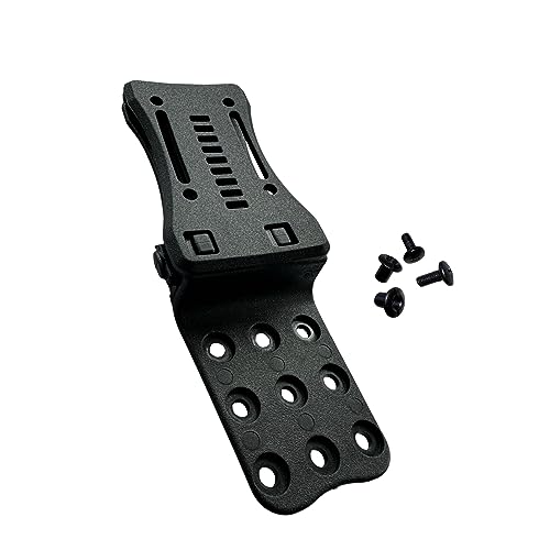 SK Wild Ones® Kydex Clip - Kydex Gürtelclip Messer - Erweiterter Tek-Lok-Clip - Messer Scheide Gürtel - Messer Holster Gürtel, Schwarz, Zusätzliche Tasche - Messerholster Für Gürtel - Gürtel Clip von SK Wild Ones