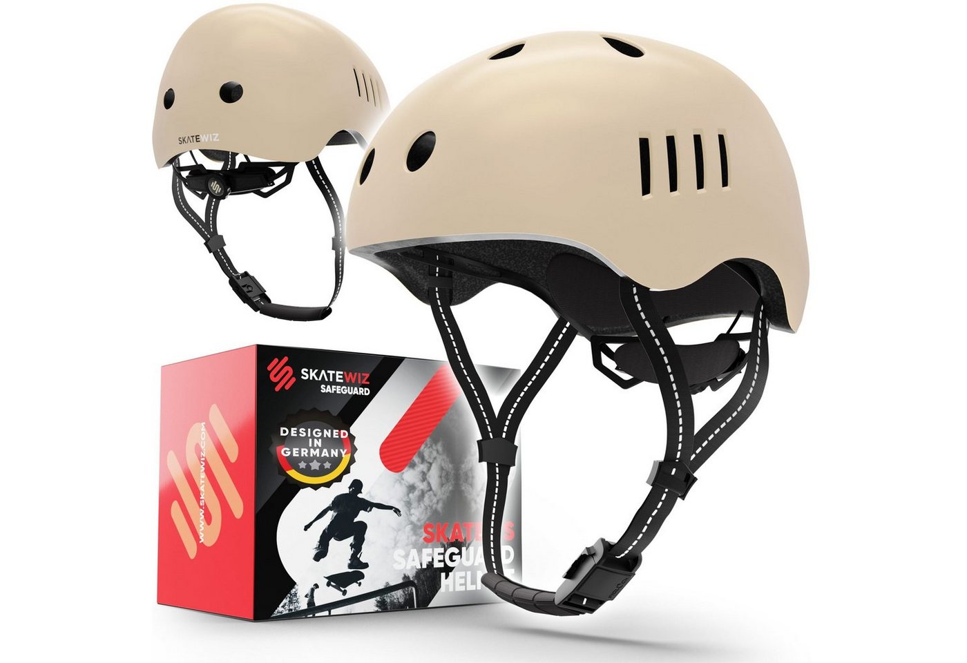 SKATEWIZ Fahrradhelm Kinder ab 6 - Fahrrad Helm Kinder Mädchen - Skaterhelm Kind skate helm, Extrem leicht, gut durchlüftet, zusätzliches Innenpolsterset enthalten SKATEWIZ Fahrradhelm Kinder ab 6 - Fahrrad Helm Kinder Mädchen - Skaterhelm Kind skate helm, Extrem leicht, gut durchlüftet, zusätzliches Innenpolsterset enthalten von SKATEWIZ