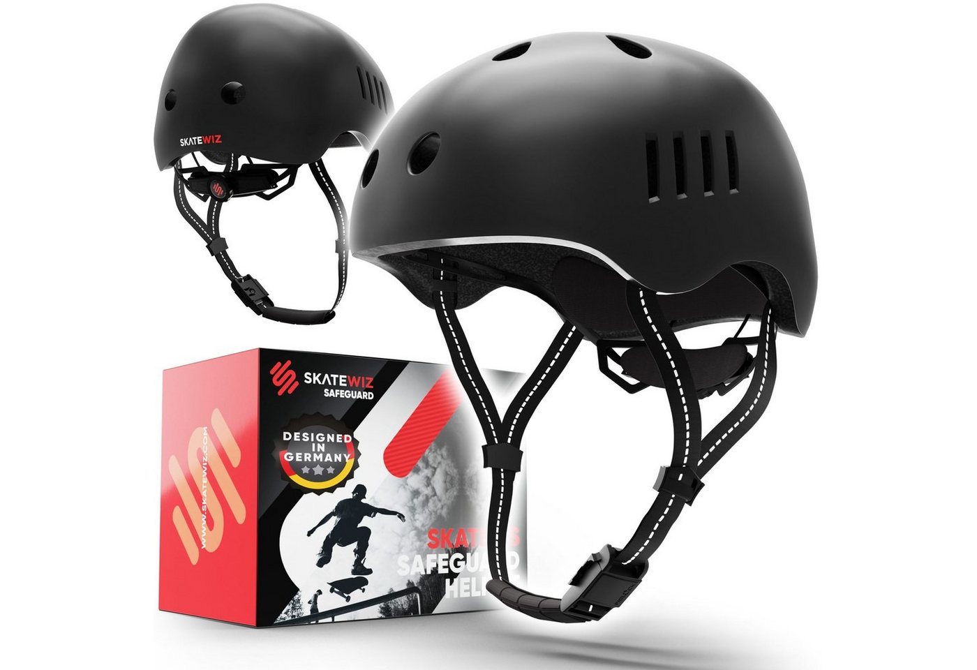 SKATEWIZ Fahrradhelm Kinder ab 6 - Fahrrad Helm Kinder Mädchen - Skaterhelm Kind skate helm, Extrem leicht, gut durchlüftet, zusätzliches Innenpolsterset enthalten SKATEWIZ Fahrradhelm Kinder ab 6 - Fahrrad Helm Kinder Mädchen - Skaterhelm Kind skate helm, Extrem leicht, gut durchlüftet, zusätzliches Innenpolsterset enthalten von SKATEWIZ