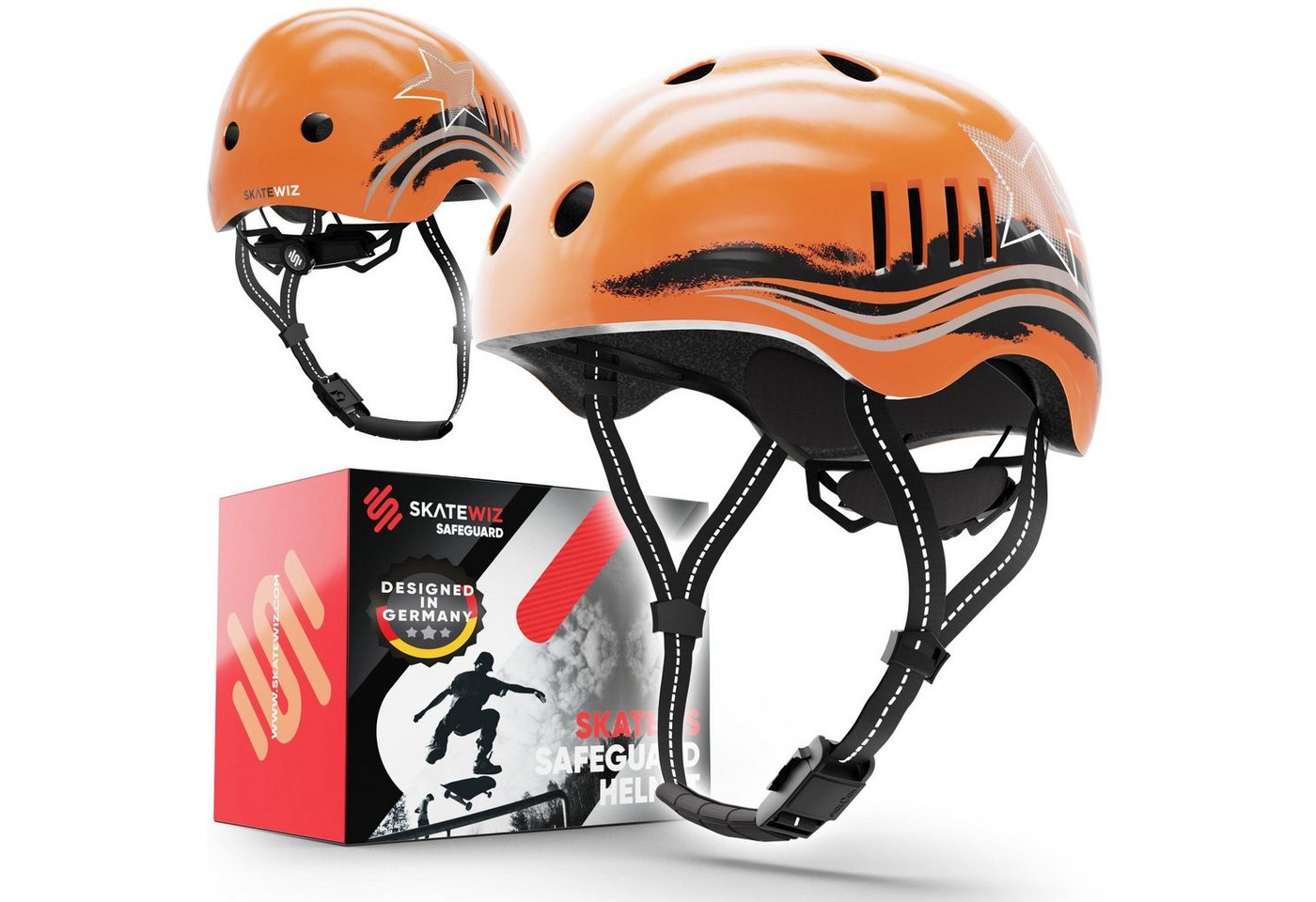 SKATEWIZ Fahrradhelm Kinder ab 6 Jahre Helm Kinder Mädchen & Jungen Skaterhelm, Helm Kinder viele Farben für Fahrrad Skateboard und Inline Skates SKATEWIZ Fahrradhelm Kinder ab 6 Jahre Helm Kinder Mädchen & Jungen Skaterhelm, Helm Kinder viele Farben für Fahrrad Skateboard und Inline Skates von SKATEWIZ