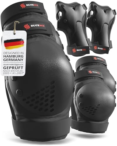 SKATEWIZ Schützer Inliner Damen, Schoner Inliner Erwachsene - Skate Schoner Erwachsene - Protektoren, Inliner Schoner Erwachsene - Inliner Protektoren Erwachsene - SMASH Größe L/XL Schwarz SKATEWIZ Schützer Inliner Damen, Schoner Inliner Erwachsene - Skate Schoner Erwachsene - Protektoren, Inliner Schoner Erwachsene - Inliner Protektoren Erwachsene - SMASH Größe L/XL Schwarz von SKATEWIZ