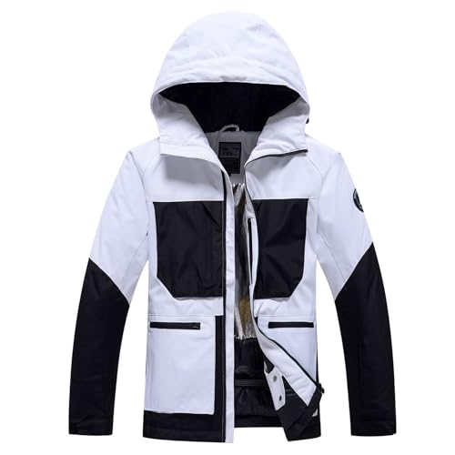 Angebote des Tages Heute Deal, Ski Jacke Damen Mädchen Winterjacke Arbeits Sport Winter Herren Men Jacket Outdoor Jacken Für Wasserdicht Weiss, XXL von SKFLABOOF