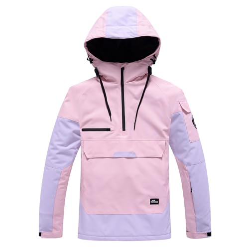 Angebote des Tages Heute blitzangebote, Damen Skijacke Winterjacke Herren Wasserdicht Doppeljacke Ski Jacke Jacken Outdoorjacke Winter Outdoor Männer Rosa, M von SKFLABOOF