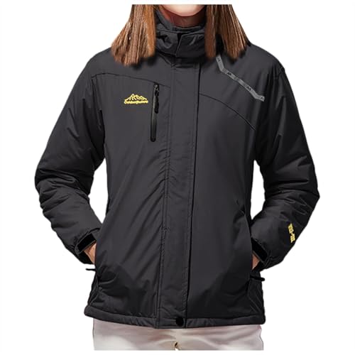 Angebote des Tages Heute blitzangebote, Skijacke Herren Winter Jacket Herrenjacken Für Männerjacken Outdoor Jacke Wanderjacke Fahrradjacke Damen Mens Schwarz, L von SKFLABOOF