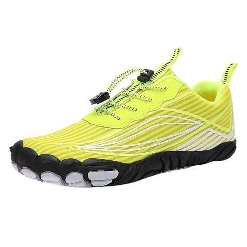 Barfuß Schuhe Damen - Sneaker Wasserdicht Zehenschuhe Herren Trekking Fitnessstudio Barfussschuhe Barfußschuhe rutschfest Leicht Aquaschuhe Breiter Waterproof Sommer Gelb, 41 F Barfuß Schuhe Damen - Sneaker Wasserdicht Zehenschuhe Herren Trekking Fitnessstudio Barfussschuhe Barfußschuhe rutschfest Leicht Aquaschuhe Breiter Waterproof Sommer Gelb, 41 F von SKFLABOOF