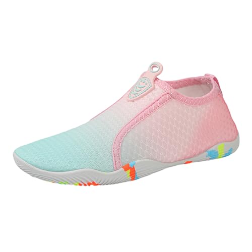 Barfußschuhe Damen Wasserfest - Sportliche Damenschuhe Sneaker Runner Schnell Atmungsaktive Schuhe Breite Füße Sports Damen-Laufschuhe Weite Outdoor Schwimmschuhe Orthoback Sommer Grün, 42 F von SKFLABOOF