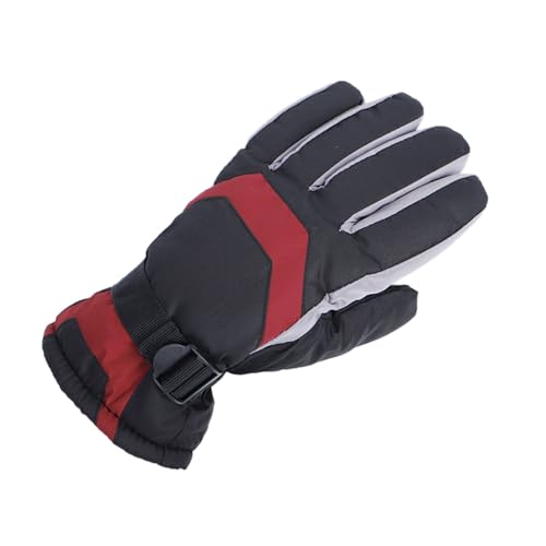 Black-Friday-Angebote, EIN Stück Damen Handschuhe Winter Fahrradhandschuhe Herren Warm Warme Winterhandschuhe Softshell Fahrrad Thermo Winddichte Rot, Einheitsgröße von SKFLABOOF