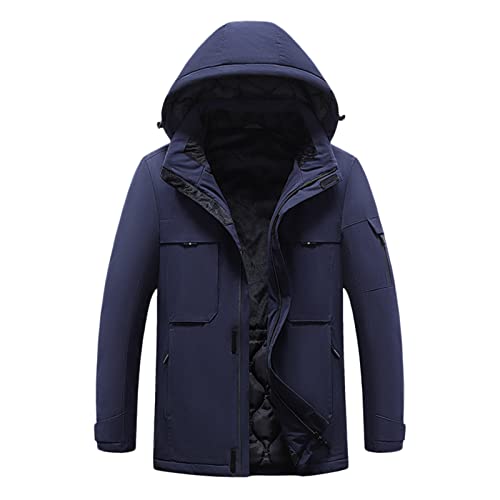 Black Friday Angebote 2024, Skijacke Damen Winterjacken Men Winter Jacket Sportjacke Herren Jacke Männer Winterjacke Ski Outdoor Schneejacke Dark Blue, XXL von SKFLABOOF