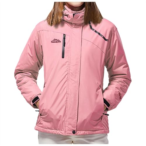 Black Friday Angebote 2024, Skijacke Herren Winter Jacket Herrenjacken Für Männerjacken Outdoor Jacke Wanderjacke Fahrradjacke Damen Mens Rosa, 4XL von SKFLABOOF