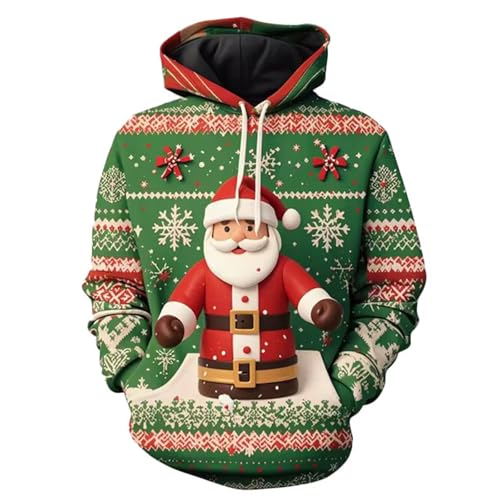 Black Friday Angebote 2024, Weihnachts Hoodie Herren Backprint Ugly Sweater Christmas Funny Partner Hoodies Weihnachtspullover Männer Pullover 5XL Grün, 5XL Black Friday Angebote 2024, Weihnachts Hoodie Herren Backprint Ugly Sweater Christmas Funny Partner Hoodies Weihnachtspullover Männer Pullover 5XL Grün, 5XL von SKFLABOOF