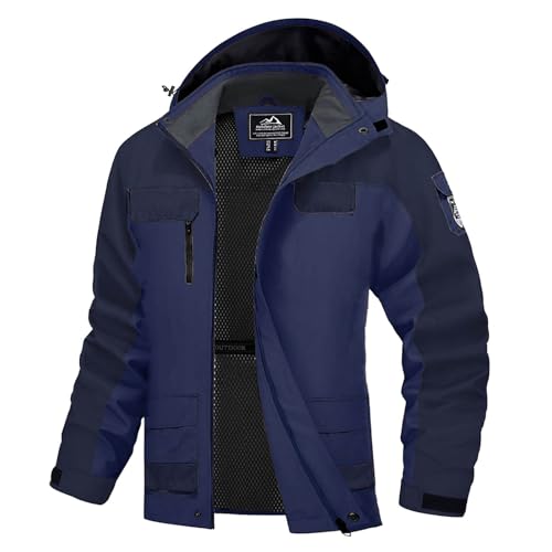 Black Friday Angebote 2024 ab wann, Snowboardjacke Damen Jacken Winterjacke Herren Gefüttert Skijacken Für Skijacke Damenjacken Wintermantel Warm Outdoor Winter Dark Blue, M von SKFLABOOF