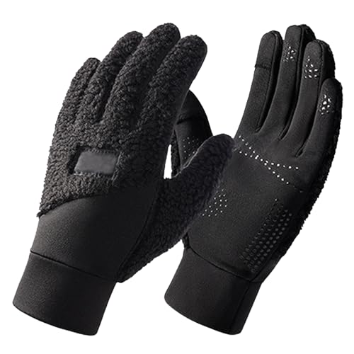 Black Week Angebote 2024 ab wann, EIN Stück Damen Handschuhe Winter Fäustlinge Fahrrad Touch Sport Fahrradhandschuhe Mit Golfhandschuhe Herren Schwarz, M von SKFLABOOF