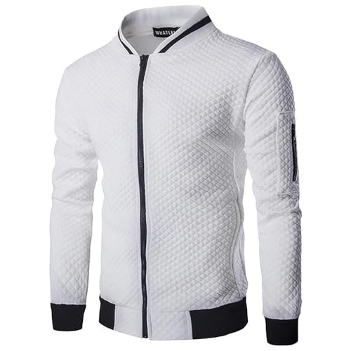 Bomberjacke Herren Übergangsjacke Arbeitsjacke Frühlingsjacke Racing Jacke Pilotenjacke Motorad Männer Blouson Leichte College Sportjacke Sommerjacke Freizeitjacke Dünne Weiß XL Bomberjacke Herren Übergangsjacke Arbeitsjacke Frühlingsjacke Racing Jacke Pilotenjacke Motorad Männer Blouson Leichte College Sportjacke Sommerjacke Freizeitjacke Dünne Weiß XL von SKFLABOOF