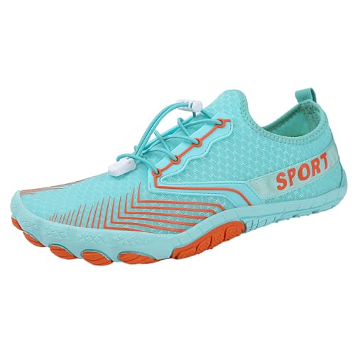 Damen-Aquaschuhe - Damen Schuhe Sommer Wasserschuhe Trailrunning Strand Herren Barefoot Frauen Groundies Barfußschuhe Indoor Swimming Sportschuhe Wasserfeste Winter Mintgrün, 37 F von SKFLABOOF