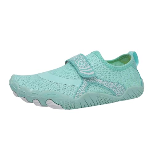 Damen Barfußschuhe - Wanderschuhe Wasserdicht Kletterschuhe Runner Breiter Barfuss Schuhe Herrn Tauchschuhe Herren Fitnessstudio Swimming Unisex Luftig Orthopädische Mintgrün, 40 F von SKFLABOOF