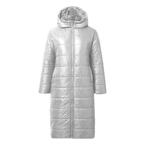 Daunenmantel Damen Sale Puffer Jacke Wintermantel Winter Einfarbig Übergangsjacke Outdoor Steppmantel Leichte Anorak Silber XL Daunenmantel Damen Sale Puffer Jacke Wintermantel Winter Einfarbig Übergangsjacke Outdoor Steppmantel Leichte Anorak Silber XL von SKFLABOOF