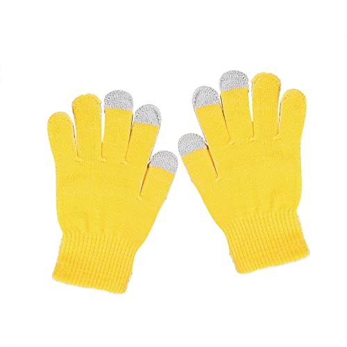Deals of The Day, 2 Stück Thermohandschuhe Winter Damen Handschuhe Touchscreen Fahrrad Herren Warm Sport Fleecehandschuhe Gelb, Einheitsgröße Deals of The Day, 2 Stück Thermohandschuhe Winter Damen Handschuhe Touchscreen Fahrrad Herren Warm Sport Fleecehandschuhe Gelb, Einheitsgröße von SKFLABOOF