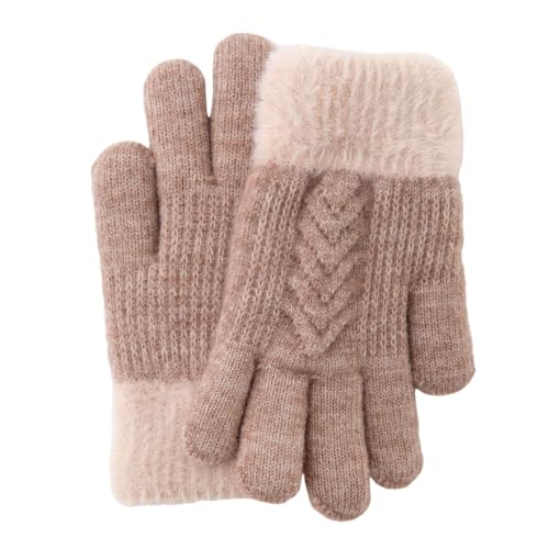 Deals of The Day, EIN Stück Damen Handschuhe Winter Herren Laufen Thermoslim Reithandschuhe Fussball Wasserfeste Arbeit Khaki, Einheitsgröße von SKFLABOOF