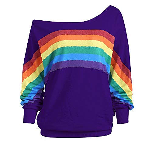 Deals of The Day, Pulli Teenager Mädchen Pullover Coole Shirts Damen Cute Stuff for Teen Girls Preppy Clothes Luftiges Oberteil Für Oberteile Casual Outfit Lila, XXL von SKFLABOOF