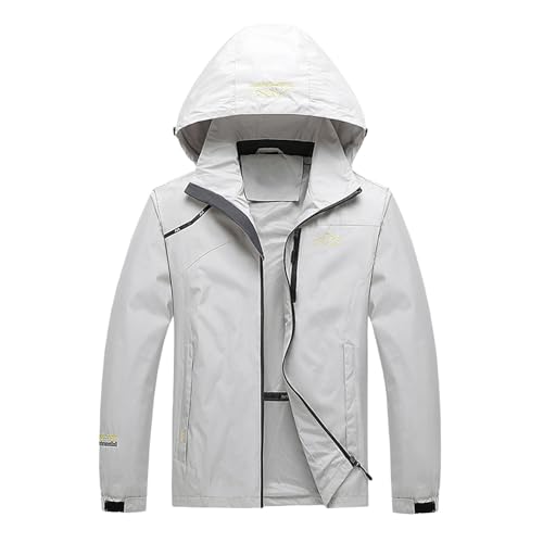 Deals of The Day, Skijacke Herren Wintermantel Ski-Jacken Für Damen Outdoor Jacken Wasserdicht Herrenjacke Winter Ski Arbeitsjacke Angeljacke Weiss, L von SKFLABOOF