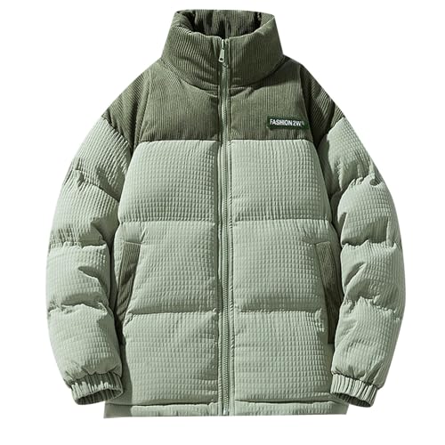 Herren Winterjacke Sale, Jacke Herren Winter Arbeitsjacke Sportjacken Für Parker Jacken Softshelljacke Puffer Jacket Outdoorjacke Jogging Laufjacke Grün, M von SKFLABOOF