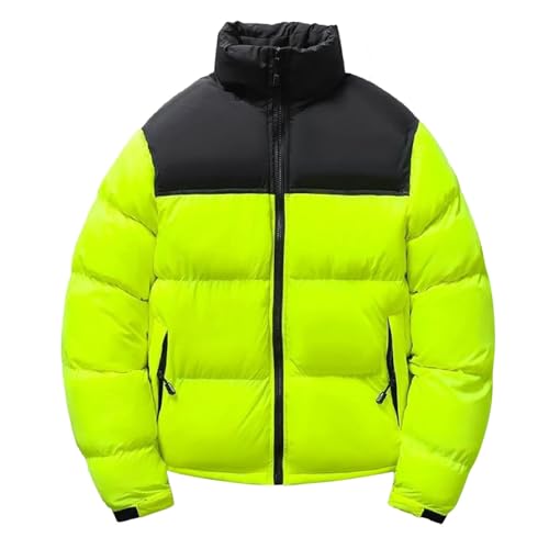 Herren Winterjacke Sale, Winterjacken Herren Bomberjacke Sportlich, Elegante Jacke Winterjacke Steppjacke Leicht Herrenjacken Winter Arbeitsjacke Trekking Jacket Grün, XXL von SKFLABOOF