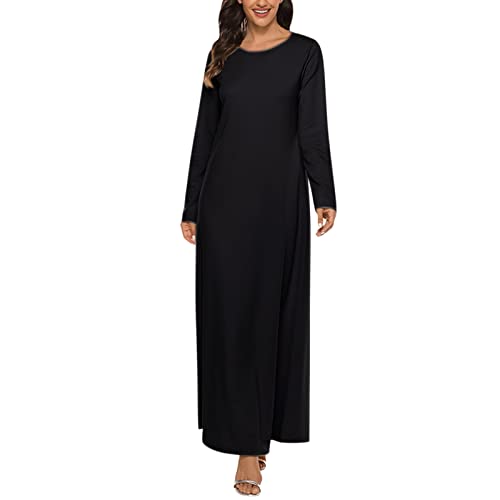 Islamische Kleidung Damen - Gebetskleidung Abaya Frauen Namaz Elbisesi Langarm Islamische Muslimische Kleid Naher Osten Dubai Türkei Arabische Kleidung Ramadan Lang Robe Gebetskleid Ramadan Kleid von SKFLABOOF