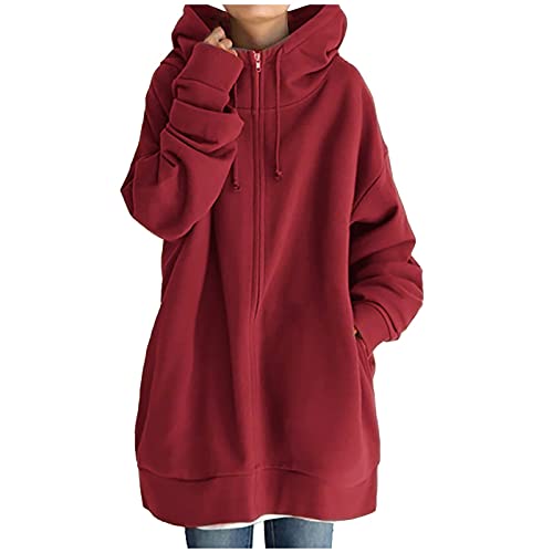 Jacke Damen Flauschige Flauschig Winterjacke Herbstjacke Neueste Herbstmode Damen 2024 Lang Winter Fall Sweatjacke Kuscheljacke Fleecejacke von SKFLABOOF