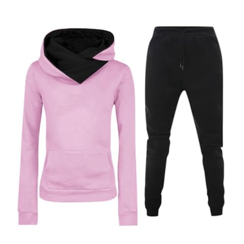 Jogginganzug Damen Set Sportbekleidung Für Hosenanzug Sportlich Sport Jogginghose Bekleidungssets Gym Outfit B, 3XL von SKFLABOOF