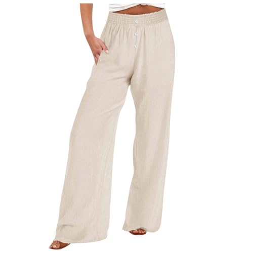 Jogginghose Damen Baggy, Sale Angebote, Sweathose Damen Outdoor Hosen Für Jogginghose Baggy Hose Weites Bein Outdoorhose Sommer Trekking Wanderhosen Lang Capri Sporthose Weiss, XL von SKFLABOOF