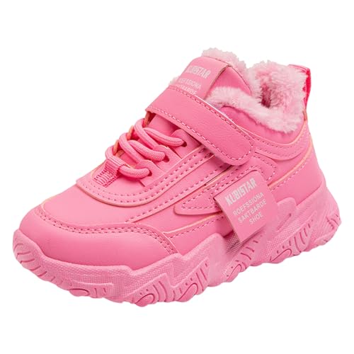 Kinderschuhe Sportschuhe Kinder Mädchen Laufschuhe Atmungsaktiv Warm Outdoor Turnschuhe Freizeit Sneaker Fleece-Hallenschuhe von SKFLABOOF