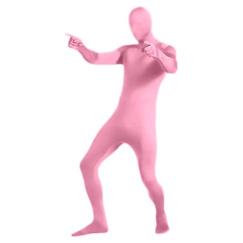 Lorax kostüm, ganzkörper kostüm, Ganzkörperanzug Damen Herren Ganzkörperfotografie Green Anzug Unisex Erwachsene Grüner Bodysuit Stretch Kostüm Special Effect Karneval X001 Rosa, 3XL von SKFLABOOF